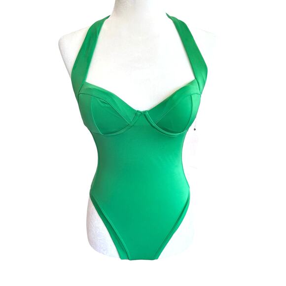 HAH Free People Other - We Are HAH Swimsuit Bodysuit Free People Pull It Thru Bodycon Green Size Small